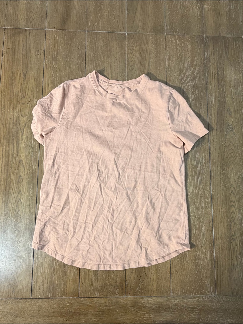 Lululemon Shirt Womens Small Pima Cotton Crew neck Curved Hem Lightweight Tee